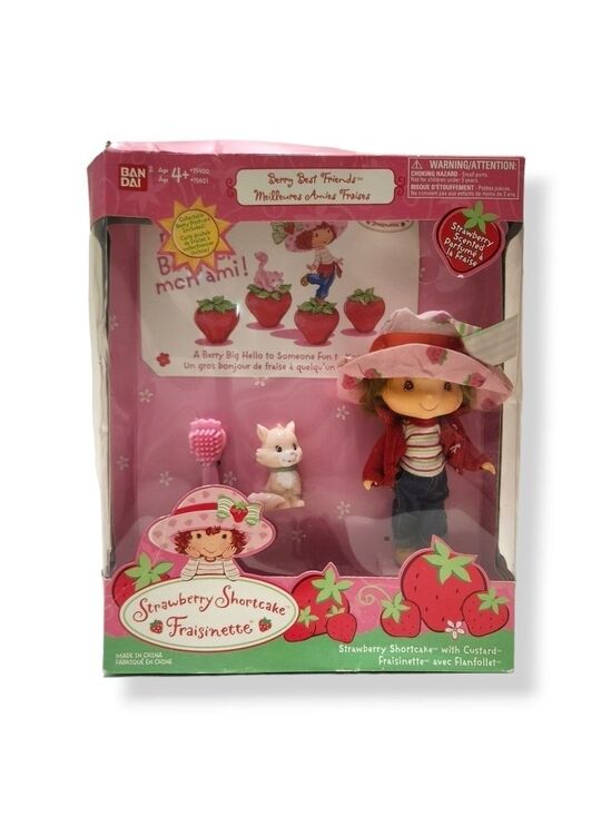 Strawberry Shortcake Other - BANDAI Strawberry Shortcake 2002 Doll & Custard NIB Vintage